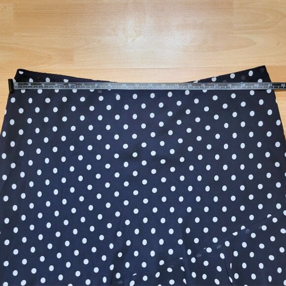Chaps Blue with White Polka Dots Skirt | Size: XL - Picture 5 of 11